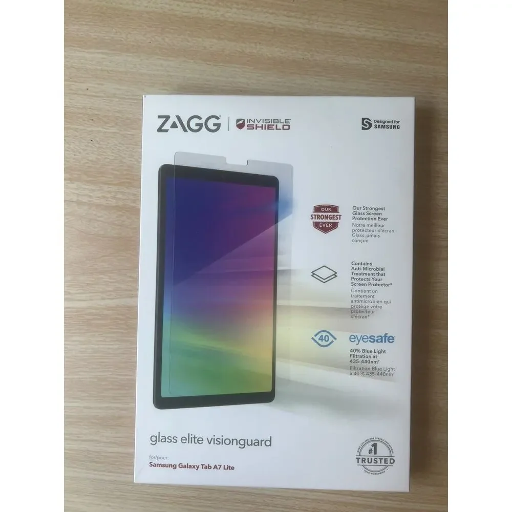 ZAGG (Glass Elite VisionGuard) Screen Protector for Galaxy Tab A7 Lite